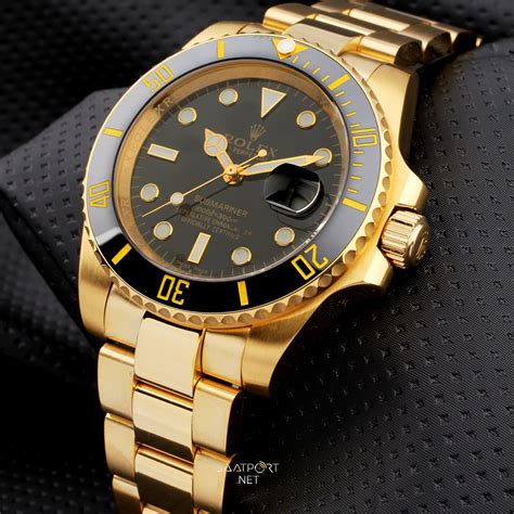 rolex submariner black gold on wrist|all black rolex submariner price.